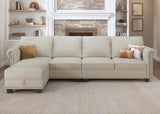 Velvet Sectional Sofa, L Shaped Sectional Couch Convertible Sofa Couch