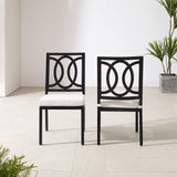 Chambers 2-Piece Outdoor Chair Set, Dining Patio Chairs for Deck