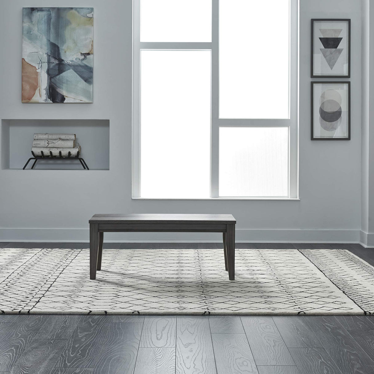 Tanners Creek Bench, W44 x D18 x H18, Medium Gray