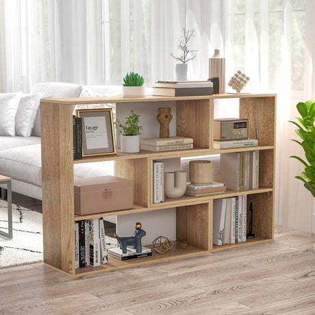 6 Cube Bookcase, 3 Tier Modern Bookshelf Free Combination