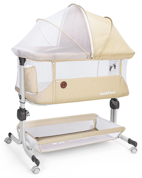 Baby Bassinet Bedside Sleeper, 3-in-1 Rocking Baby Bassinet Bedside