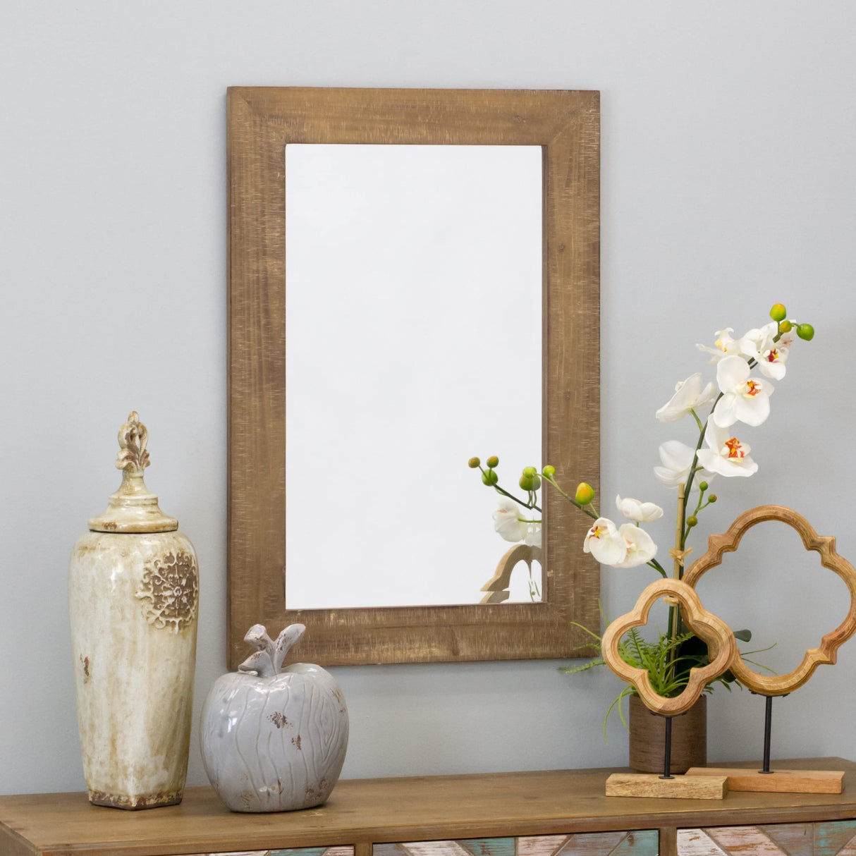 6077 Wall Mirror, Nutmeg