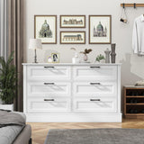 Dresser for Bedroom with 6 Drawer Dresser, Dresser & Chest of Drawers, Bedroom