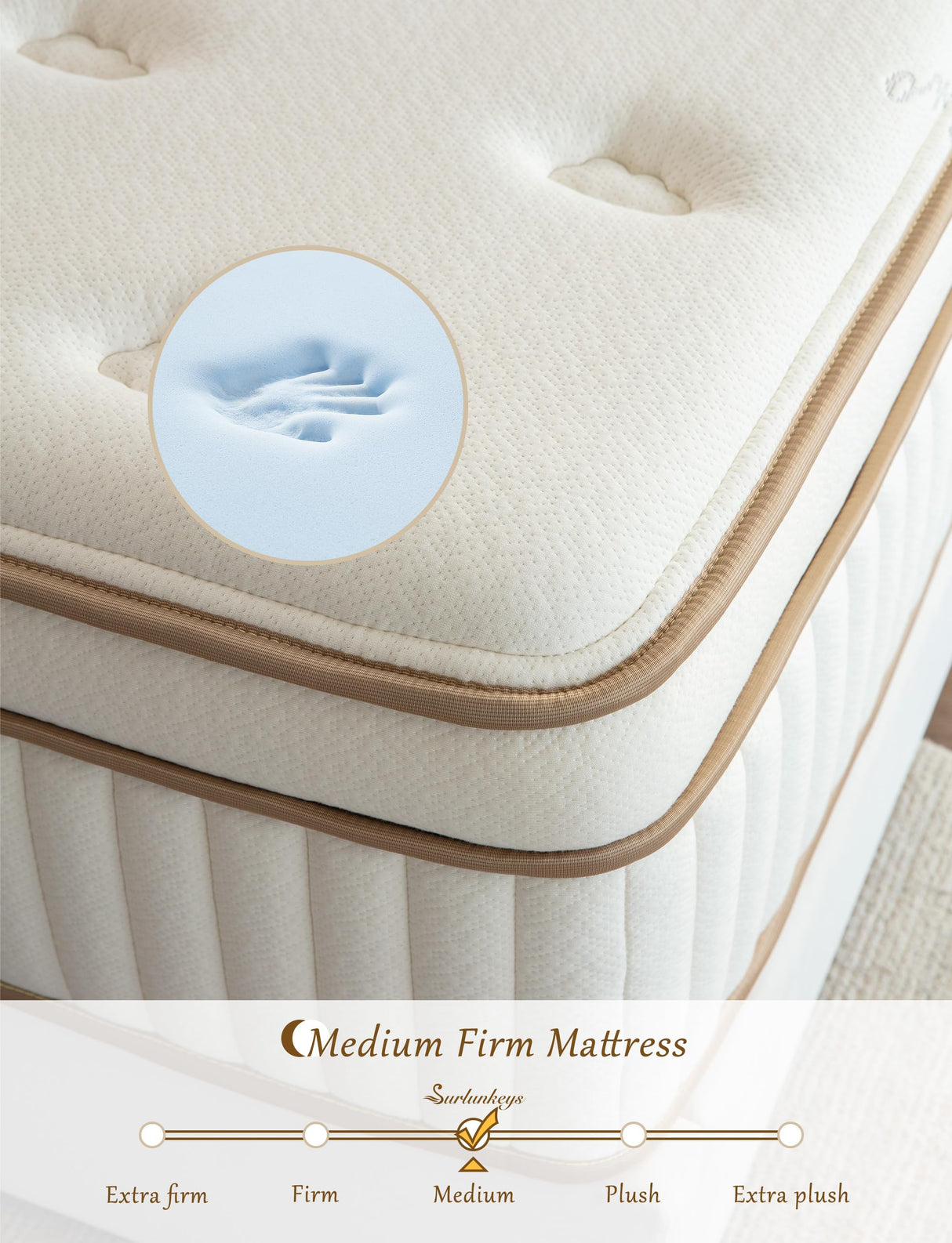 Gel Foam Hybrid Mattress - Euro Top 14 Inch Mattress