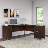 Somerset 72W L Shaped Desk with Storage in,