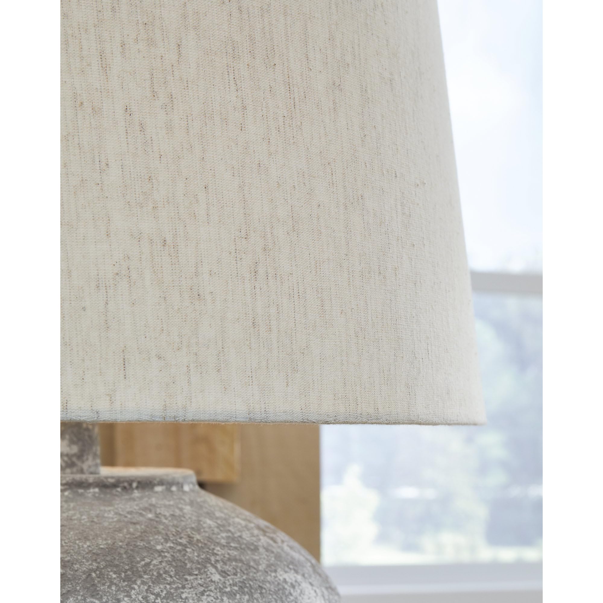 Dreward Paper Table Lamp 25 Inch Smoky Brown