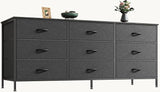 9 Drawer Dresser, 47 Inch Dresser TV Stand for 50, 55 Inch TV, Entertainment Center