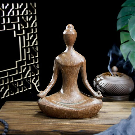 Yoga Statue Meditation Zen Decor - Yoga Statues for Home Decor,Small Yoga Figurines