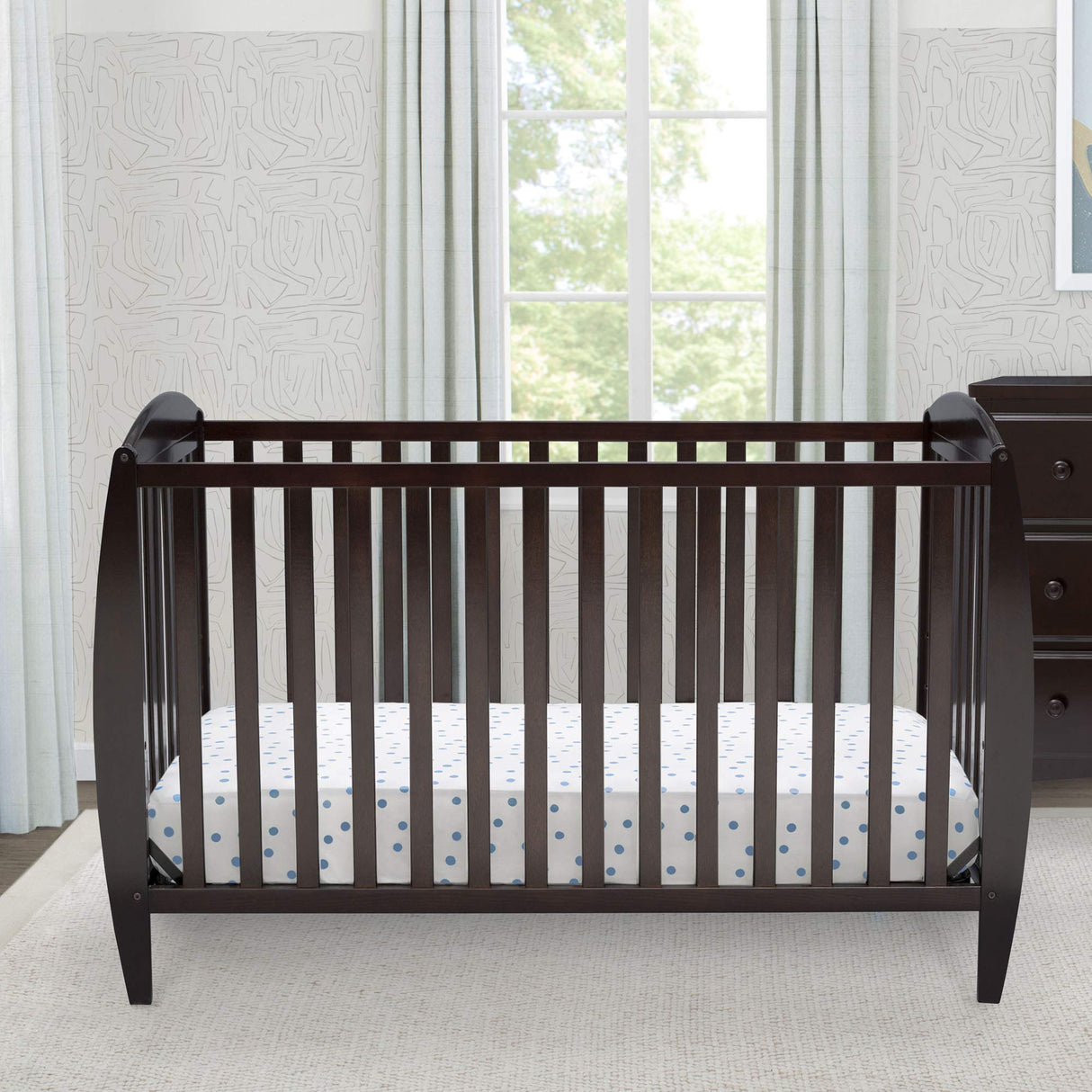 Taylor 4-in-1 Convertible Baby Crib, Easy to Assemble, Sustainable New Zealand Wood,