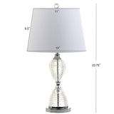 JYL2045A-SET2 Set of 2 Table Lamps Aubrey 24" Crystal LED Table Lamp Glam