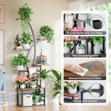 8-Tier Metal Plant Stand with Grow Lights – Tall Indoor Shelf