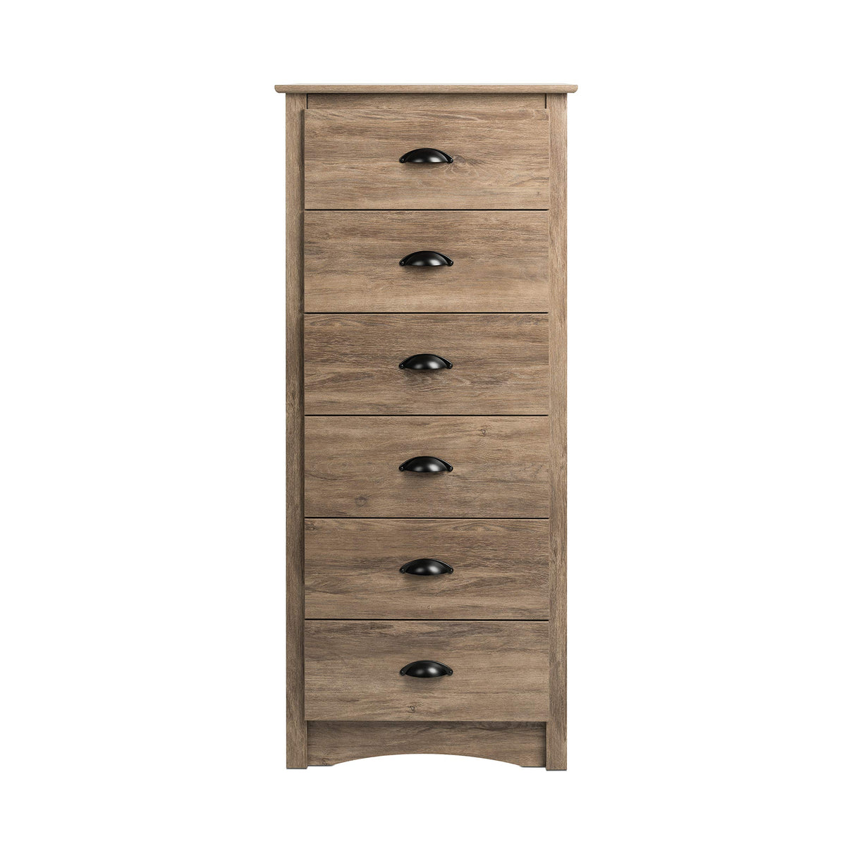 Salt Spring Rustic 6-Drawer Tall Dresser for Bedroom, Farmhouse Dresser Chest