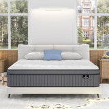 King Size Mattress - Upgrade Strengthen - 14 Inch Firm Hybrid King Mattress in a Box,