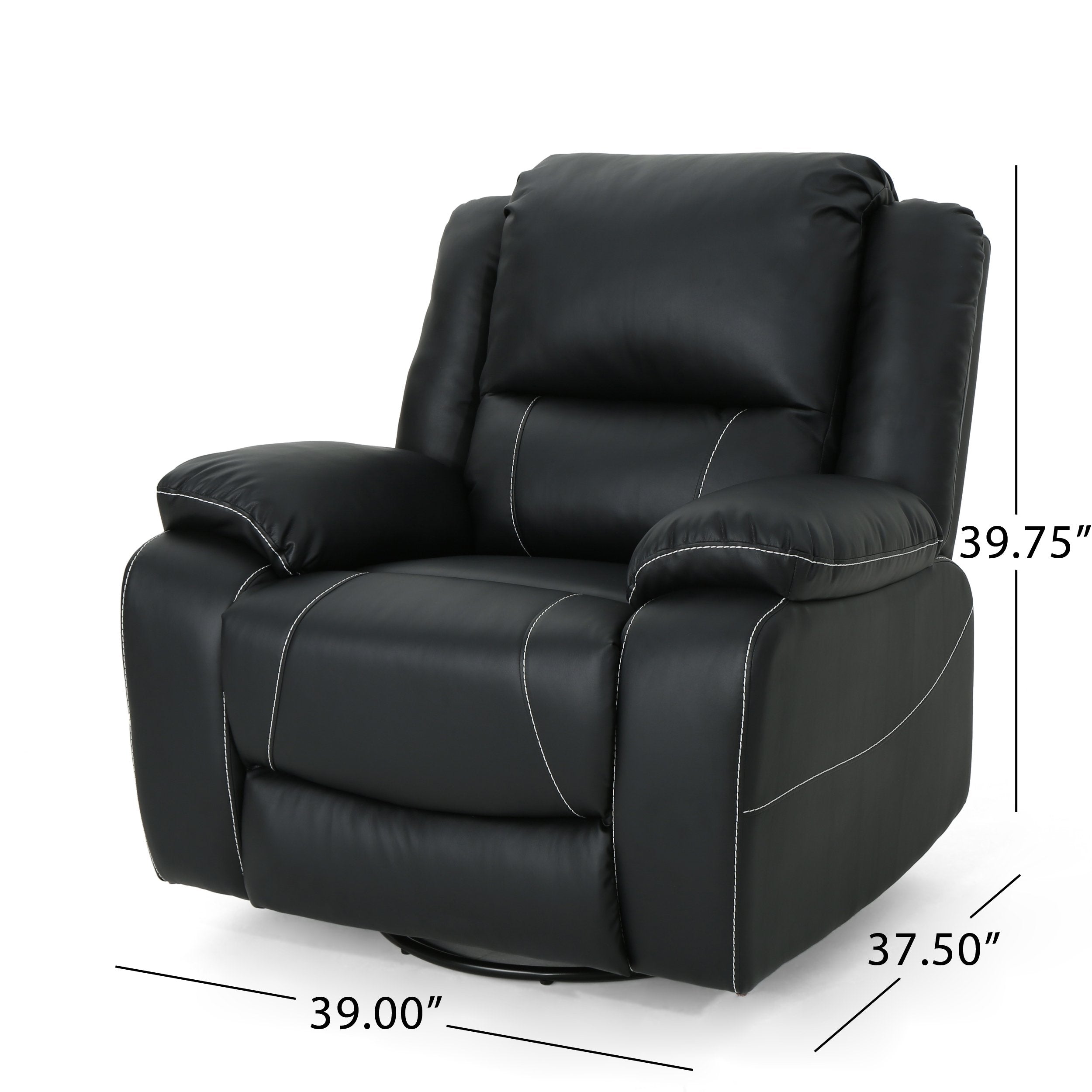 CineLuxe Recliner Chair – Tufted Back, Plush Cushion & Lever Recline