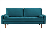 Velvet 70" Sofa Couch for Living Room, Classic Mid-Century Style with Modern Silhouette