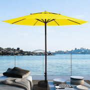 12 FT 2-Tiers Patio Umbrellas Outdoor Large Market Umbrella With Crank