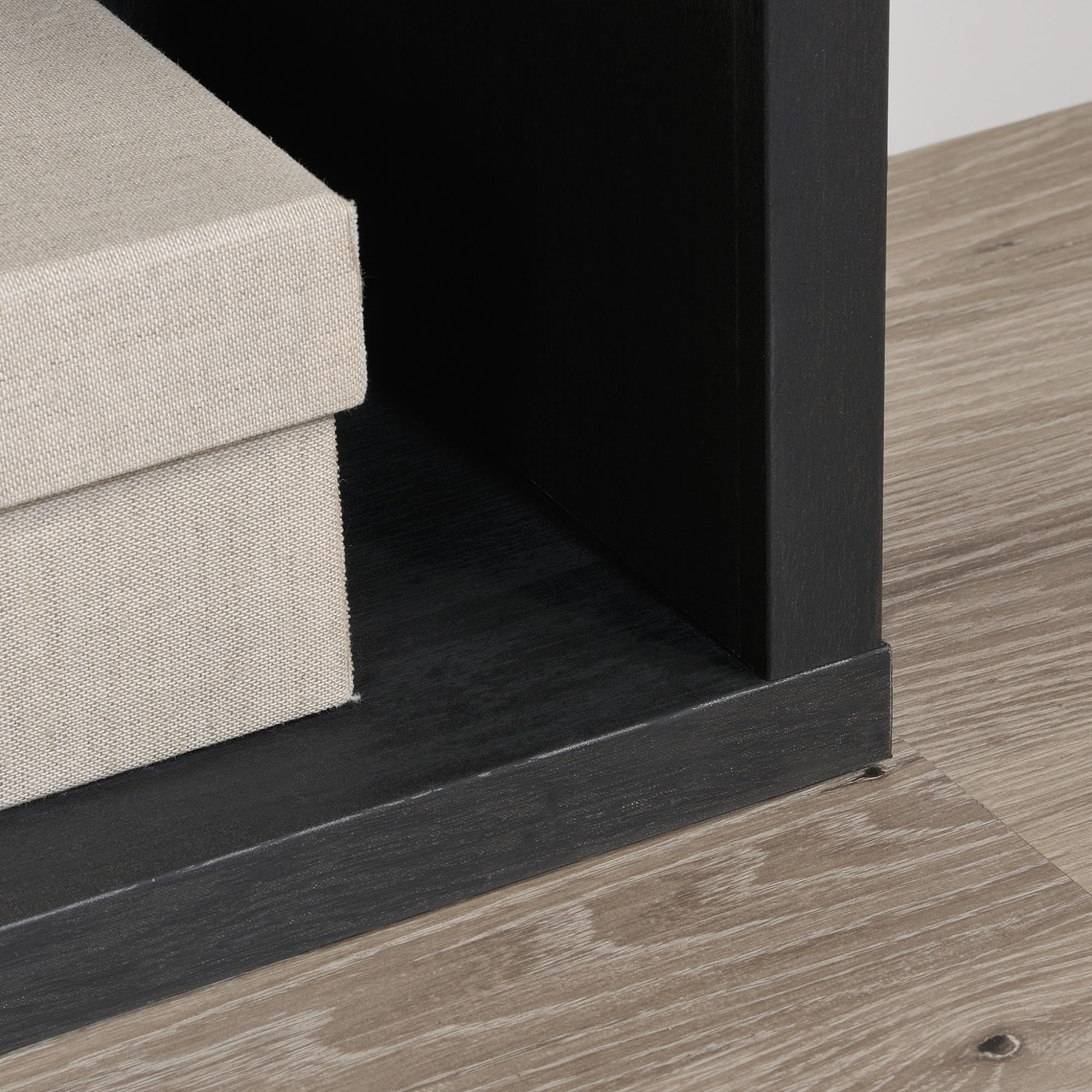 Miscellaneous Storage Modular Cube Storage Display Bookcase/Book Shelf, Raven Oak Finish