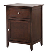 Izzy 1 Drawer 1 Door Nightstand in Cappuccino