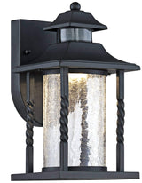 Westray Outdoor Wall Light Fixture LED Black Lantern 11 1/2" Clear