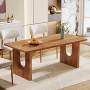 71" Modern Rectangular Dining Table for 6-8 People
