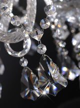 Clear 15 Lights K9 Crystal Chandelier Modern Luxurious Light Candle Pendant Lamp