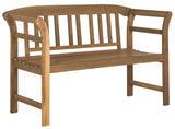 PAT6742A Outdoor Collection Porterville 2 Seat Bench, Natural