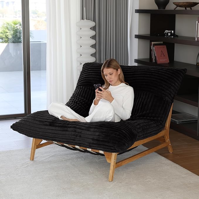 Oversized Chaise Lounge Chair,47.24" Sofa Chair, Comfy Recliner Reading Accent