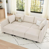 Large Modular Sectional Couch Sleeper Sofa Bed with Storage Velvet Sectional Couch