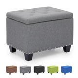 Rectangular Storage Ottoman, 24" Bench Ottoman Storage