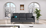 72" W Fabric 3 Seater Couch with 2 USB, Comfortable Sectional Couches and Sofas