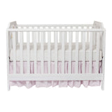 Celeste 3 in 1 Convertible Island Crib, Wood and Acrylic, White