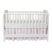 Celeste 3 in 1 Convertible Island Crib, Wood and Acrylic, White