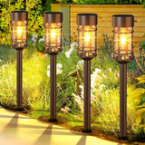 Solar Pathway Lights 8 Pack, Bright Solar Lights Outdoor Waterproof IP65, LED Solar Garden