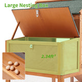 Breltam 157" Large Chicken Coop Hen House Wooden Chicken House Poultry Cage