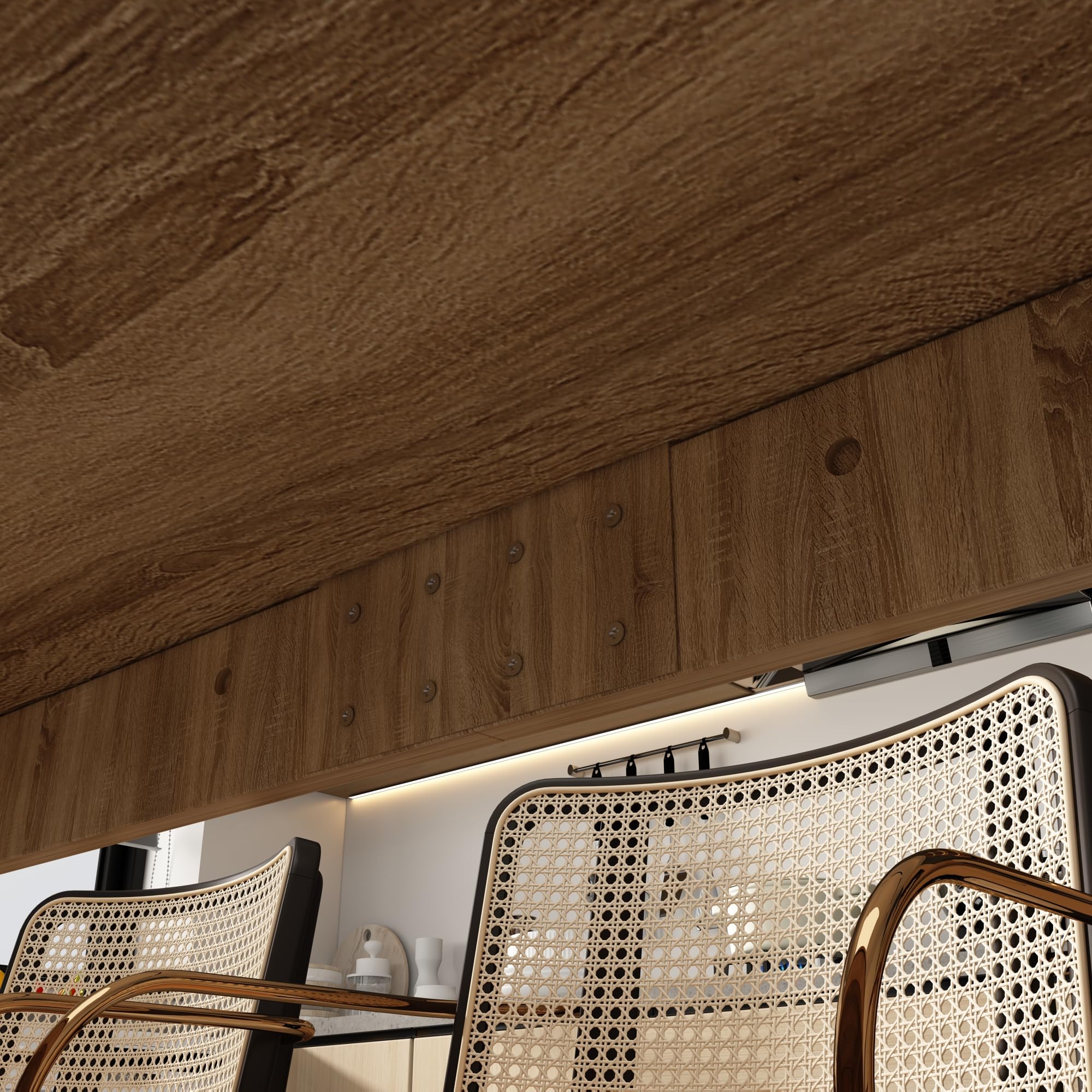 86.6" Modern Dining Table for 8-10 People