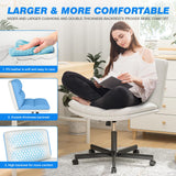 Criss Cross Office Chair with Wheels - Height Adjustable Swivel Desk Chair