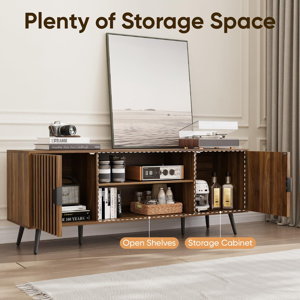 53" Fluted TV Stand for TVs up to 60"