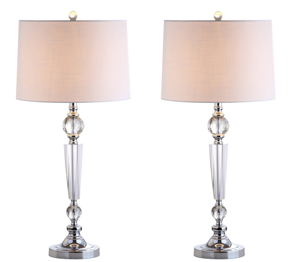 JYL2048A-SET2 Set of 2 Table Lamps Emma 29.5" Crystal LED Table Lamp