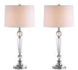 JYL2048A-SET2 Set of 2 Table Lamps Emma 29.5" Crystal LED Table Lamp