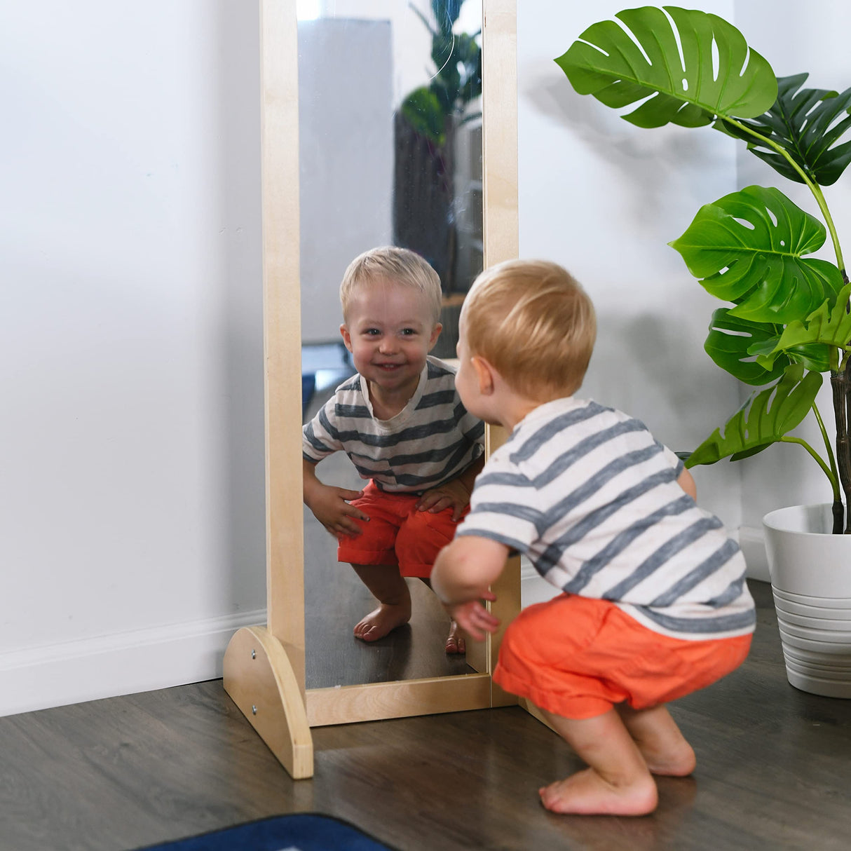 Single-Sided Bi-Directional Mirror, Kids Furniture, Natural