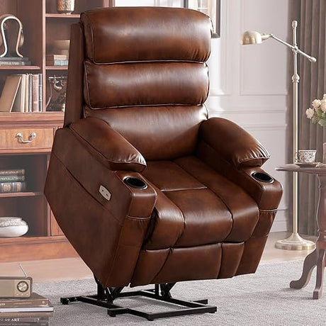 Lay Flat Power Lift Recliner Chair with Memory Electric Seat for Elderly, Dual Motor Lift