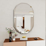 22x30 Inch Beveled Bathroom Mirror - Frameless Wall Mirror