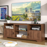 Fluted Mid-Century Modern TV Stand for TVs up to 80"