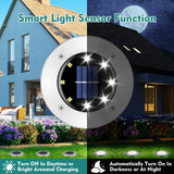 Outdoor Lights 12Packs, Solar Lights for Outside, Waterproof, Solar Garden Lights