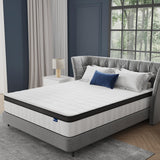 14 Inch Queen Mattress, Hybrid Mattress in a Box with Independent Spring, Soft