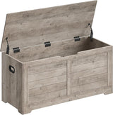 Storage Chest, Storage Trunk with 2 Safety Hinges, Storage Bench, Shoe Bench, Farmhouse Style, 15.7 x 39.4 x 18.1 Inches,