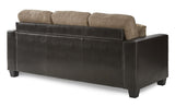 Slater Two Tone Reversible Chaise Sofa, Brown