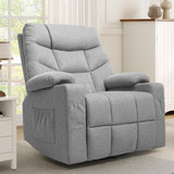 Oversized Recliner for Big and Tall Seniors, 270° Swivel Glider Rocker Recliner