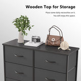 Dresser for Bedroom, 8 Drawer Storage Organizer Tall Wide Dresser for Bedroom Hallway