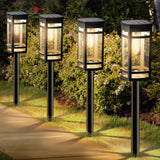 8 Pack Solar Lights Outdoor Waterproof for Garden Pathway Walkway Driveway Yard Lawn